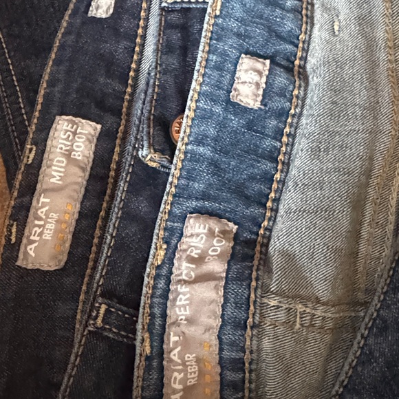 Ariat mid rise perfect rise rebar women’s cowboy rancher real jeans 32 - Picture 3 of 3